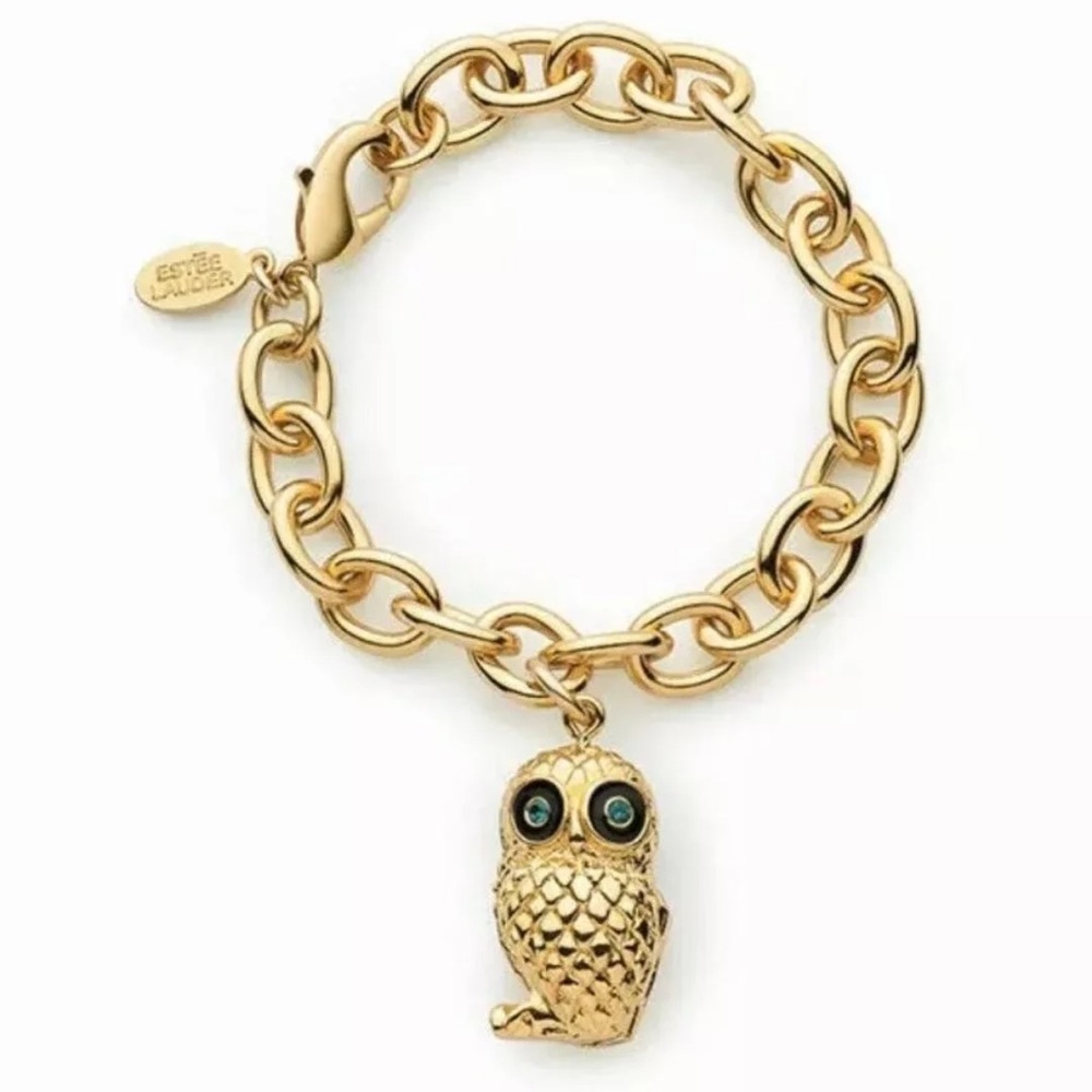 2016 Estée Lauder Wise Old Owl: Lipstick charm bracelet